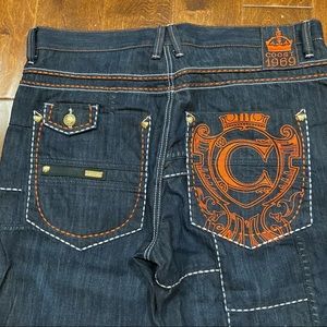 Coogi Australia Blue Orange Denim Jeans Size 40